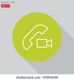 Web icon. Video call