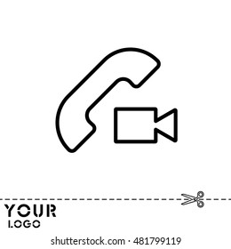Web icon. Video call