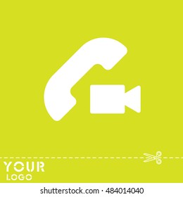 Web icon. Video call