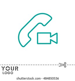 Web icon. Video call
