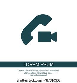 Web icon. Video call