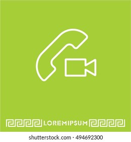 Web icon. Video call