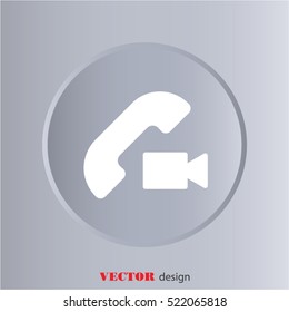 Web icon. Video call