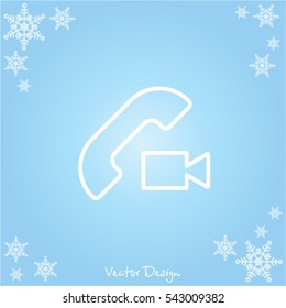 Web icon. Video call