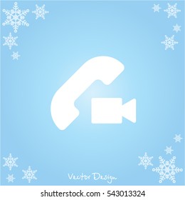 Web icon. Video call