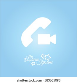 Web icon. Video call