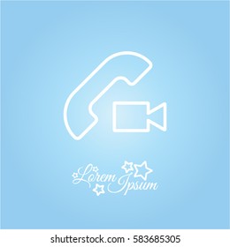Web icon. Video call