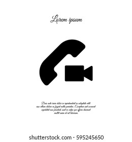 Web icon. Video call