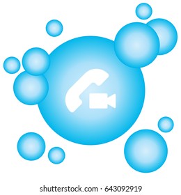 Web icon. Video call