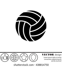 Web icon. Volleyball