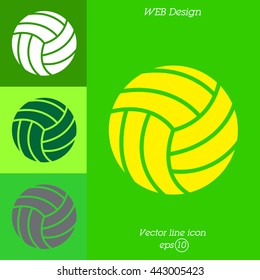 Web icon. Volleyball