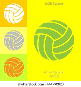 Web icon. Volleyball