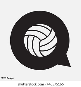 Web icon. Volleyball