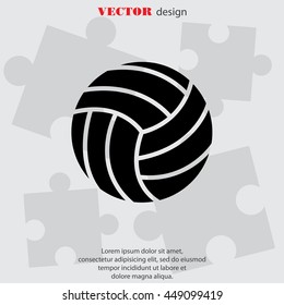 Web icon. Volleyball