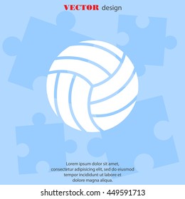Web icon. Volleyball