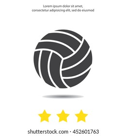Web icon. Volleyball