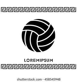 Web icon. Volleyball