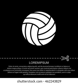 Web icon. Volleyball