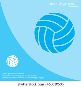 Web icon. Volleyball