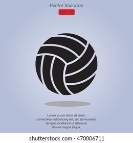 Web icon. Volleyball