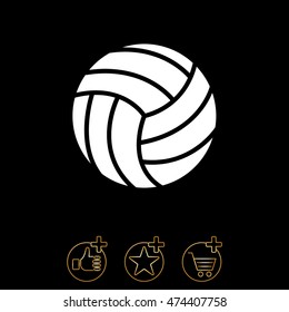 Web icon. Volleyball