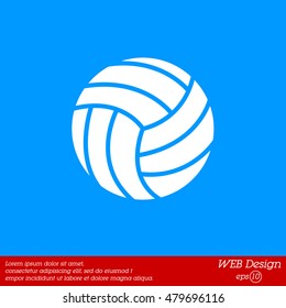 Web icon. Volleyball