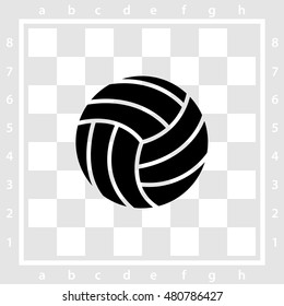 Web icon. Volleyball