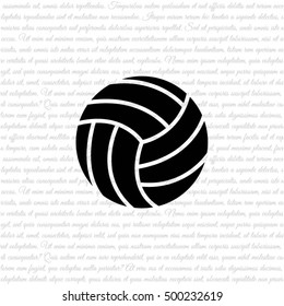 Web icon. Volleyball