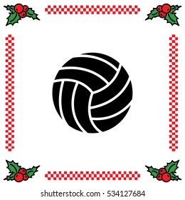 Web icon. Volleyball