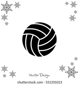 Web icon. Volleyball