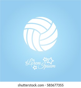 Web icon. Volleyball
