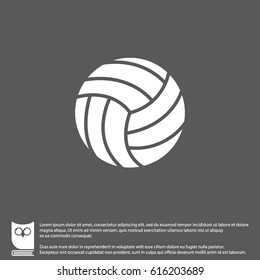 Web icon. Volleyball