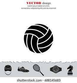 Web icon. Volleyball