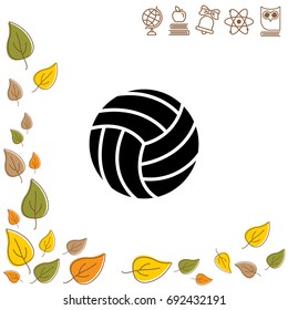 Web icon. Volleyball