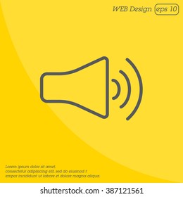 Web icon. Volume