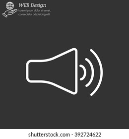 Web icon. Volume
