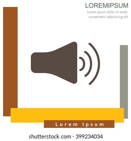 Web icon. Volume