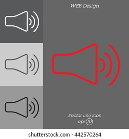 Web icon. Volume