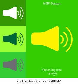 Web icon. Volume