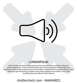 Web icon. Volume