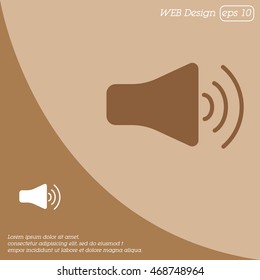 Web icon. Volume