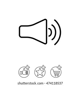 Web icon. Volume