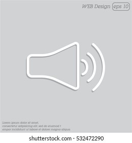 Web icon. Volume