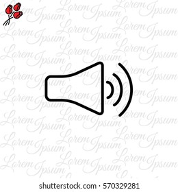 Web icon. Volume