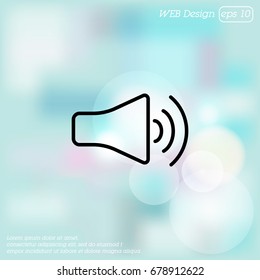 Web icon. Volume. vector illustration