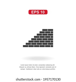 web icon wall sign isolated on white background. Simple vector illustration.