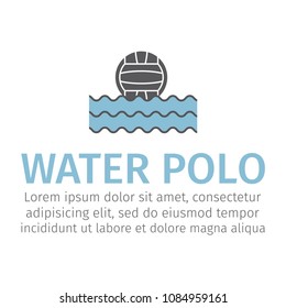 Web icon. Water polo