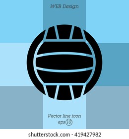 Web icon. Water polo