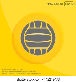 Web icon. Water polo