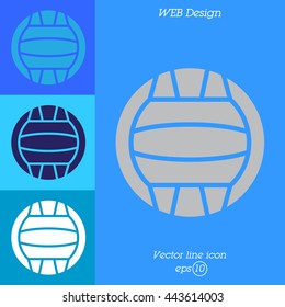 Web icon. Water polo